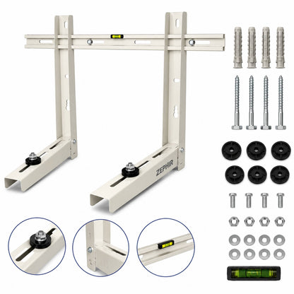Staffe Condizionatore 160Kg 780x400x500 Montaggio Rapido Antivibrazione
