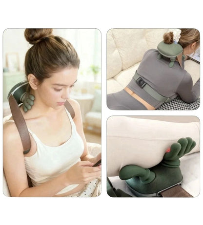 Massaggiatore Cervicale Shiatsu Bionico con Calore 4D Sollievo Dolore Collo