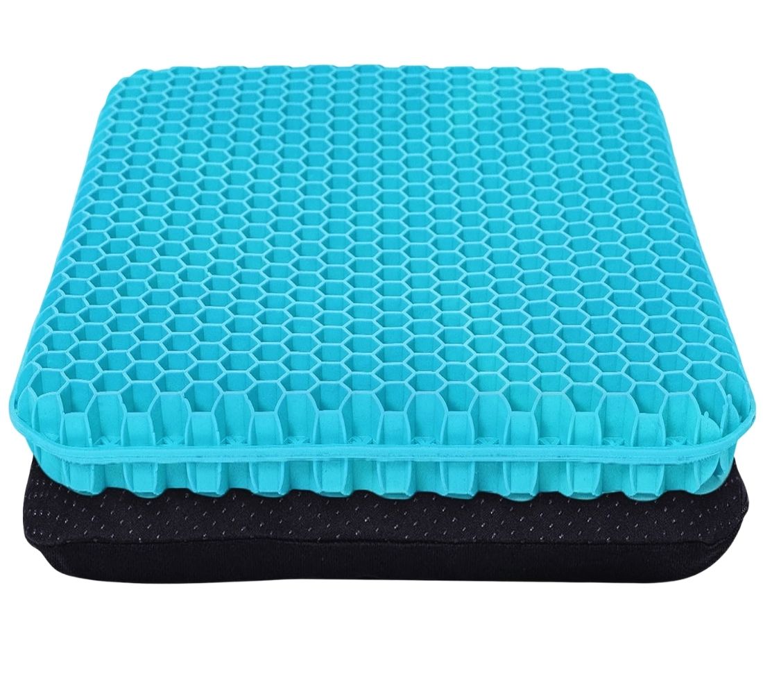 Cuscino Sedia Anti Decubito in Gel Spesso Rivestimento Antiscivolo Traspirante