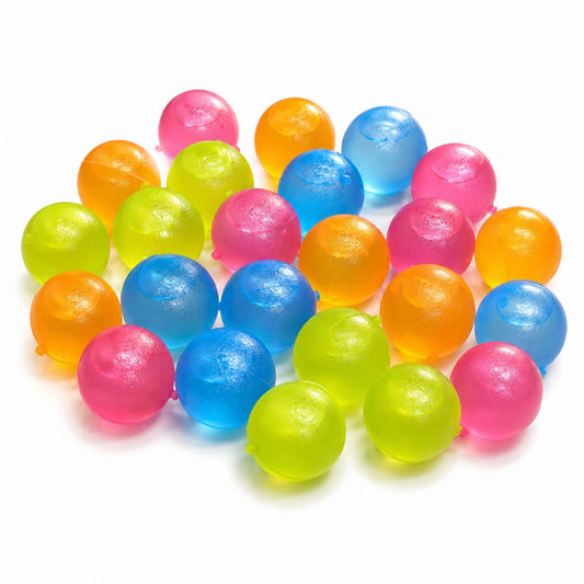 Palle di Ghiaccio Riutilizzabili 24 Pz Colorate per Drink Cocktail Bevande