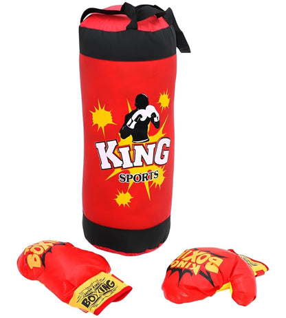 Set Pugilato Bambini Sacco da Pugilato Boxe Grande cm 50 Robusto con Guantoni