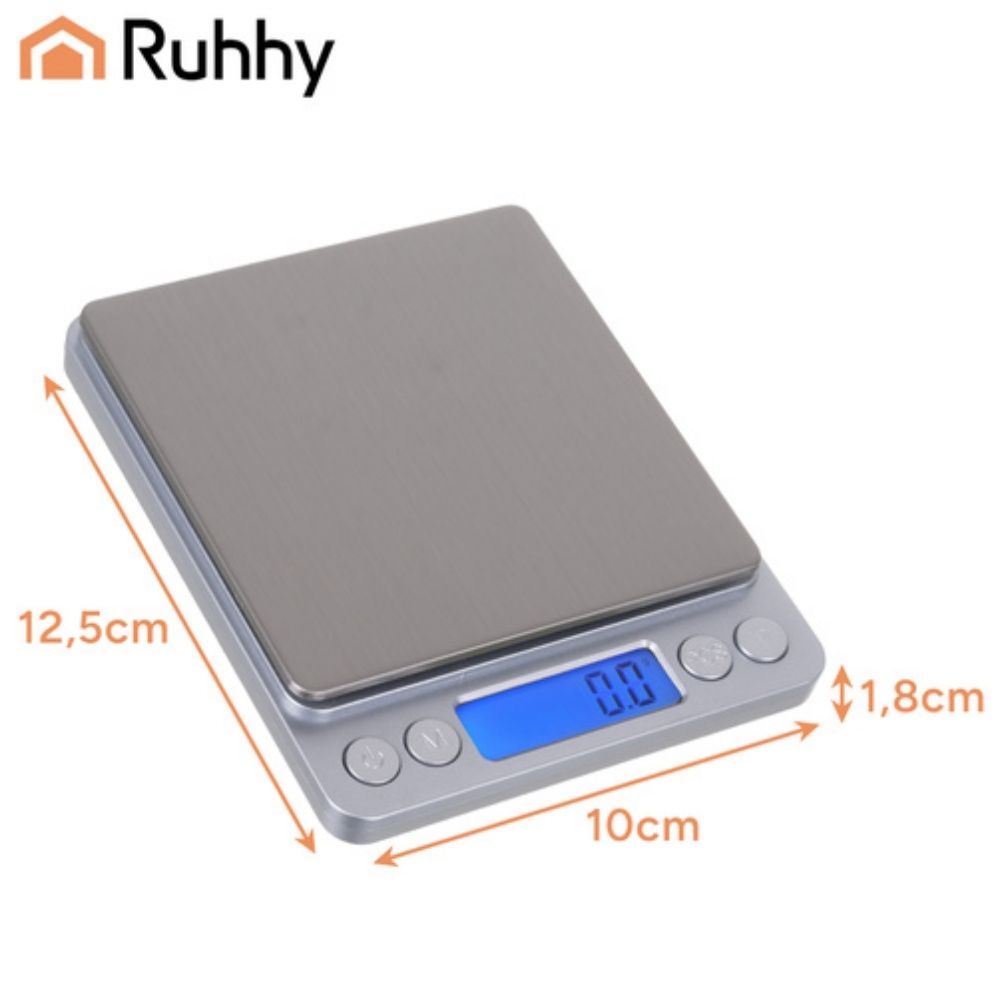 Mini Bilancia di Precisione Digitale Bilancino 0,1 -  2 Kg con Lcd Funzione Tara