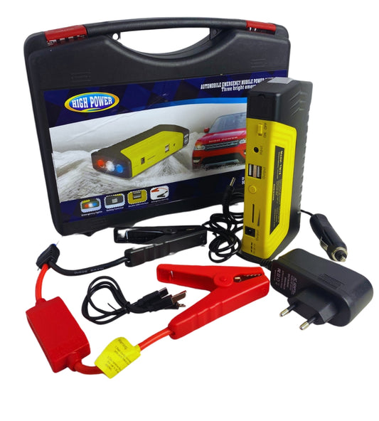 Avviatore Batteria Auto Jump starter Caricabatterie Portatile Emergenza Torcia