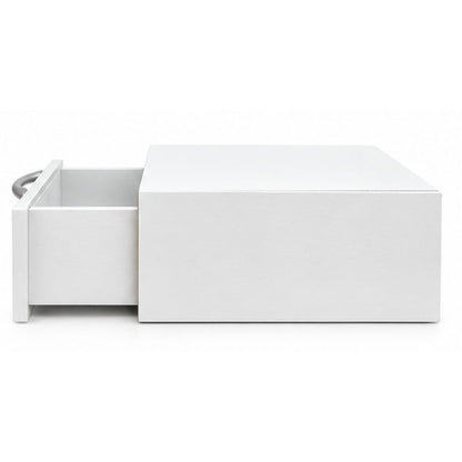 Cassetto Porta Cialde Capsule in Legno Organizer 30x30x10 cm Bianco Coffee