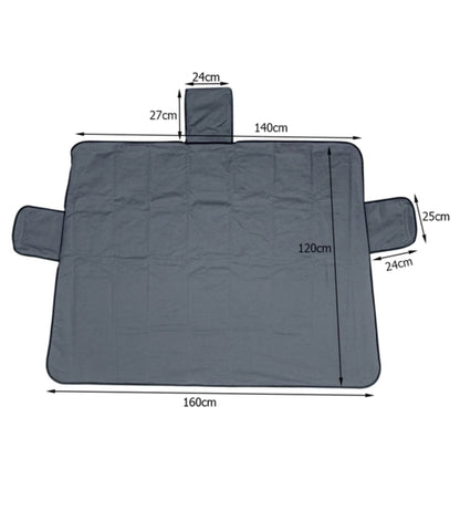 Telo Copri Parabrezza Auto Magnetico Antigelo Parasole Double Face 160x120 cm