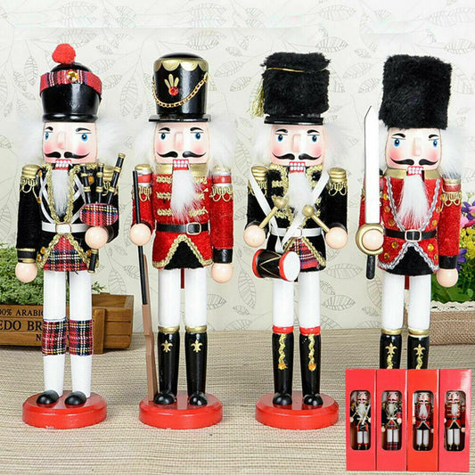 Schiaccianoci Soldato di Natale in Legno 30 cm Decorazioni Natalizie Casa SB5858