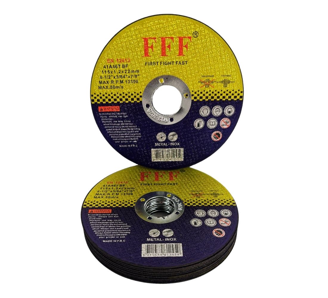 50 Pz Disco Abrasivo da Taglio Ferro Diametro 115 x 1.2 mm Sottile Smerigliatrice