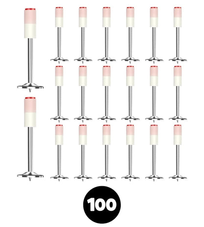 Chiodi Per Pistola Sparachiodi 100pz Rivetti Acciaio da 7,3 mm Cemento Ferro