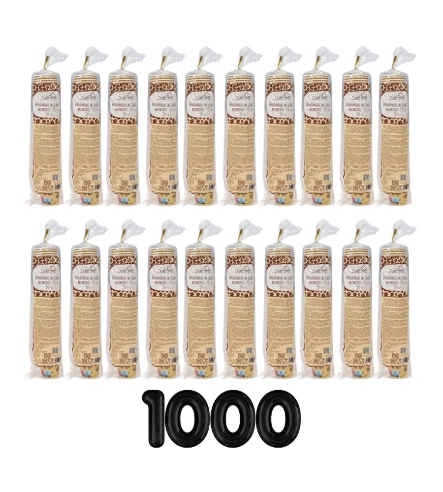 1000 pz Bicchiere di Carta per Caffe' 75 ML Bicchierini Caffe'