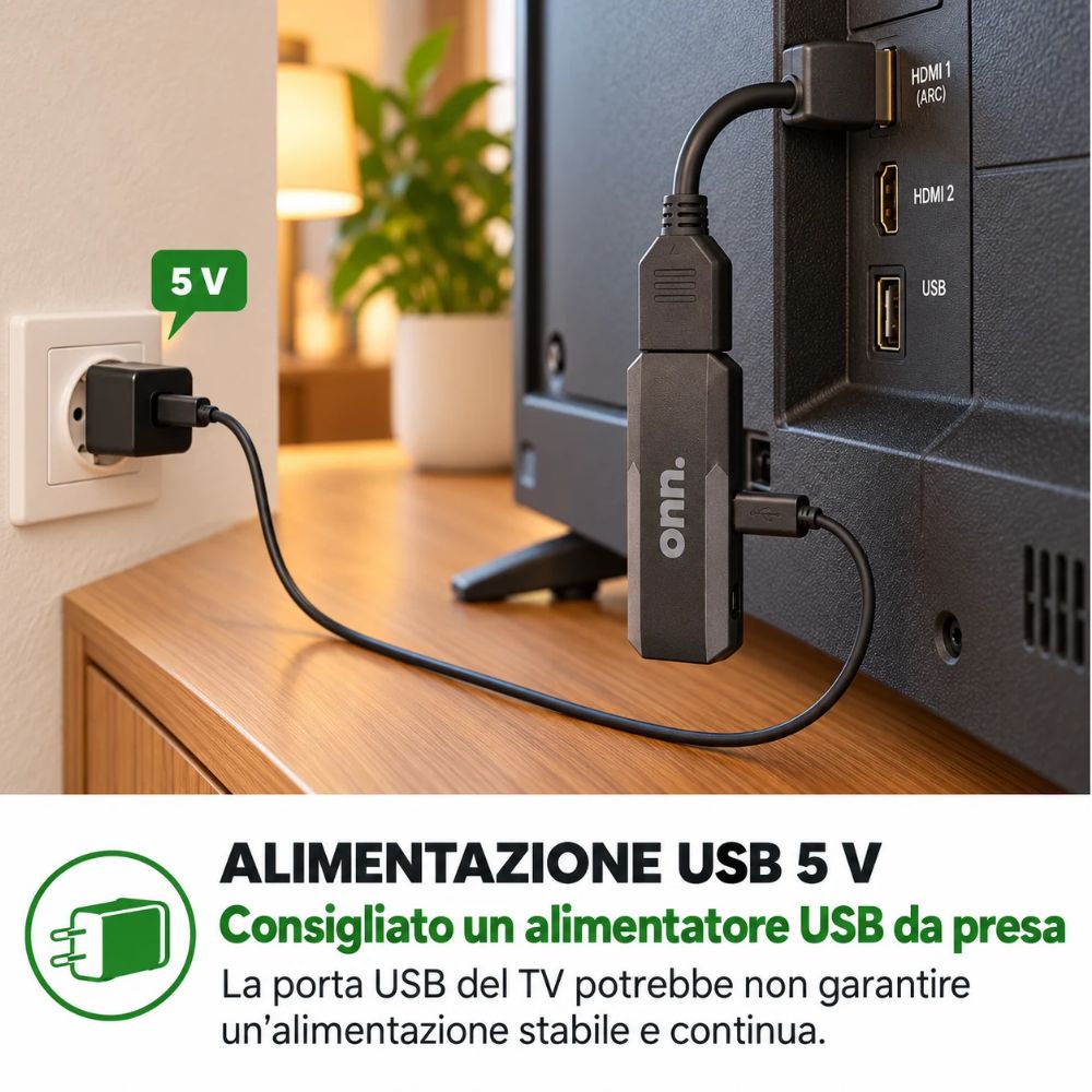 Stick TV con Telecomando WiFi TV Android Box 8K ULTRA HD Fire Stick Slim