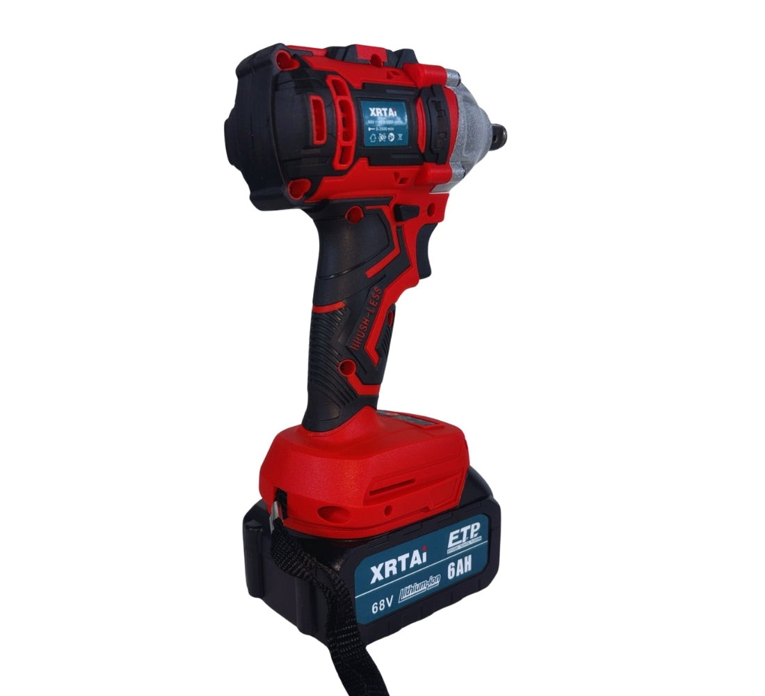 Avvitatore ad Impulsi 2 Batteria 68V 6AH Trapano Pistola Pneumatico + Accessori