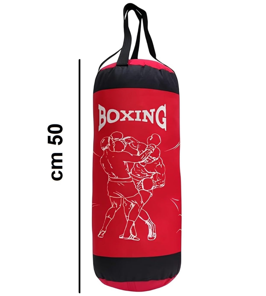 Set Pugilato Bambini Sacco da Pugilato Boxe Grande cm 50 Robusto con Guantoni