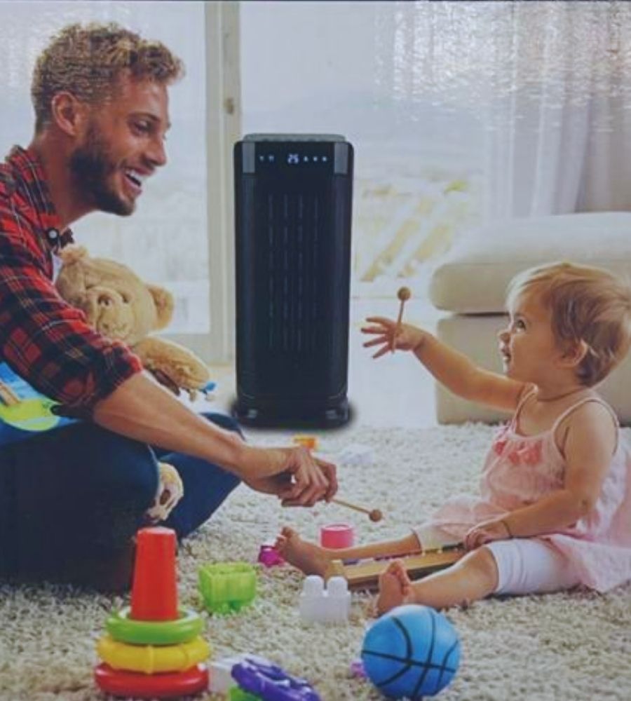 Stufa Elettrica 2000W PTC Termoventilatore con 3 Modalità Oscillante Timer