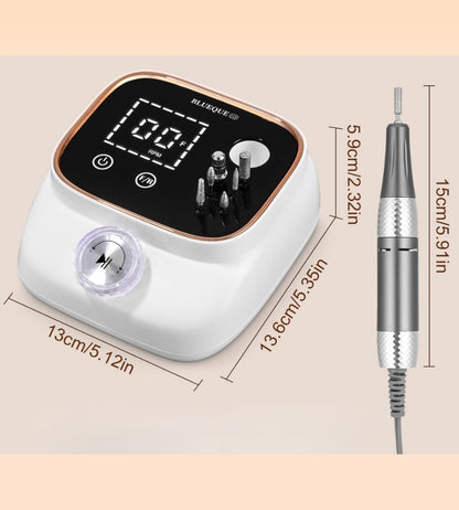 Fresa per Unghie Professionale 45000RPM Lima Elettrica per Unghie Touchscreen