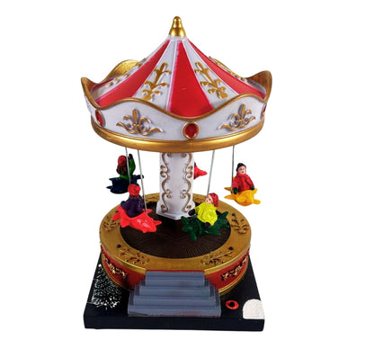Giostrina Natalizia Carillon Aereoplani per Villaggio di Natale Luci e Movimento