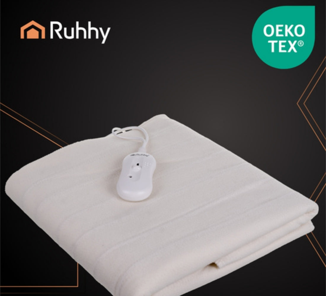 Coperta Elettrica Scaldaletto Termico Letto Singolo Termocoperta 60W 3 Livelli