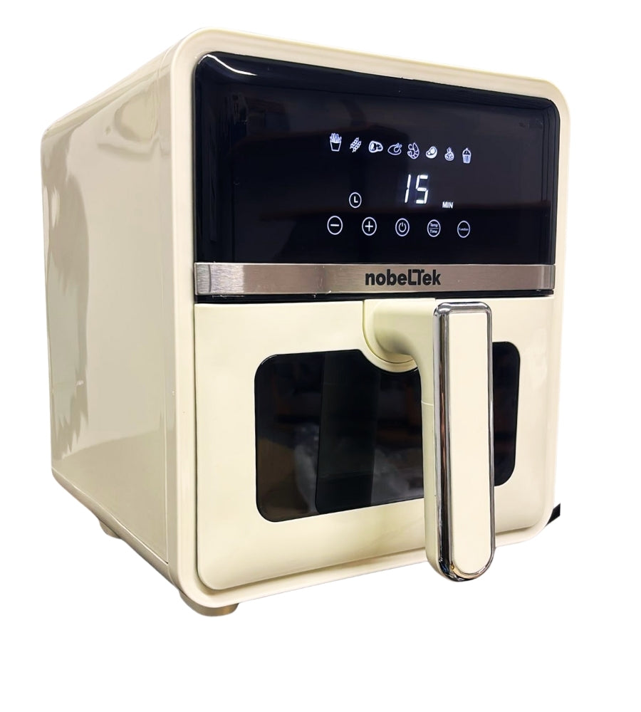 Friggitrice ad Aria Elettrica 5L Comandi Touch LED Frigge Senza Olio 1400W