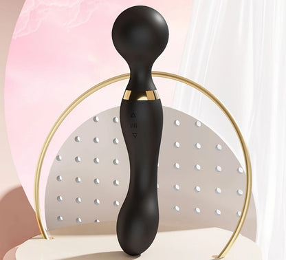 Massaggiatore Portatile Senza Fili Impermeabile USB 20 Modi Vibrazione 8 Speed