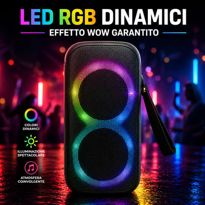 Speaker Cassa Bluetooth Altoparlante Waterproof WiFi USB Portatile Cubo