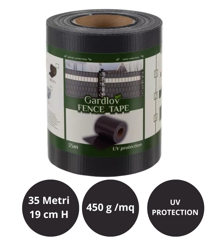 Frangivista per Balcone Ringhiera Fasce Strisce PVC Frangivento Cancello 19x35mt