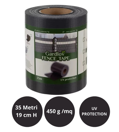 Frangivista per Balcone Ringhiera Fasce Strisce PVC Frangivento Cancello 19x35mt