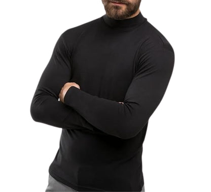 Coppia Lupetto Uomo Maglia con Manica Lunga Sottogiacca Felpato Mezzo Collo ka28