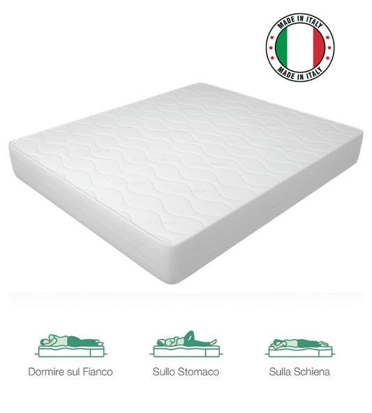 Materasso Matrimoniale 160x190 H 21 Waterfoam Aloe Vera Anallergico Ortopedico