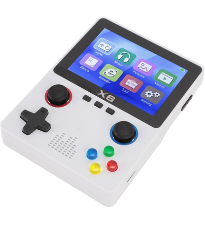 Console Portatile X6 Retro Game con 1000 Giochi Memoria Espandibile Display 3,5"