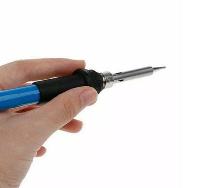 Saldatore a Stagno 60W Elettrico Di Precisione + Filo 1mm Temperatura Fino 450°C