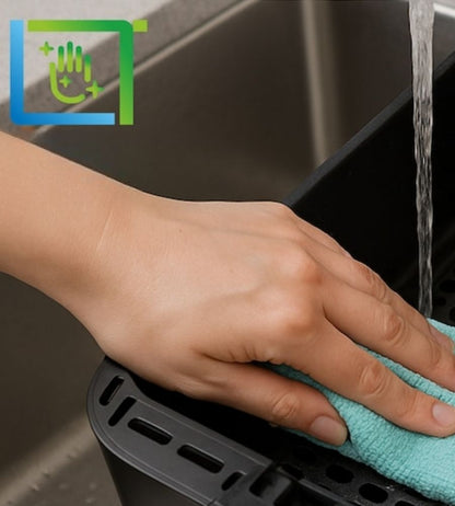 Friggitrice ad Aria Elettrica 5L Comandi Touch LED Frigge Senza Olio 1400W