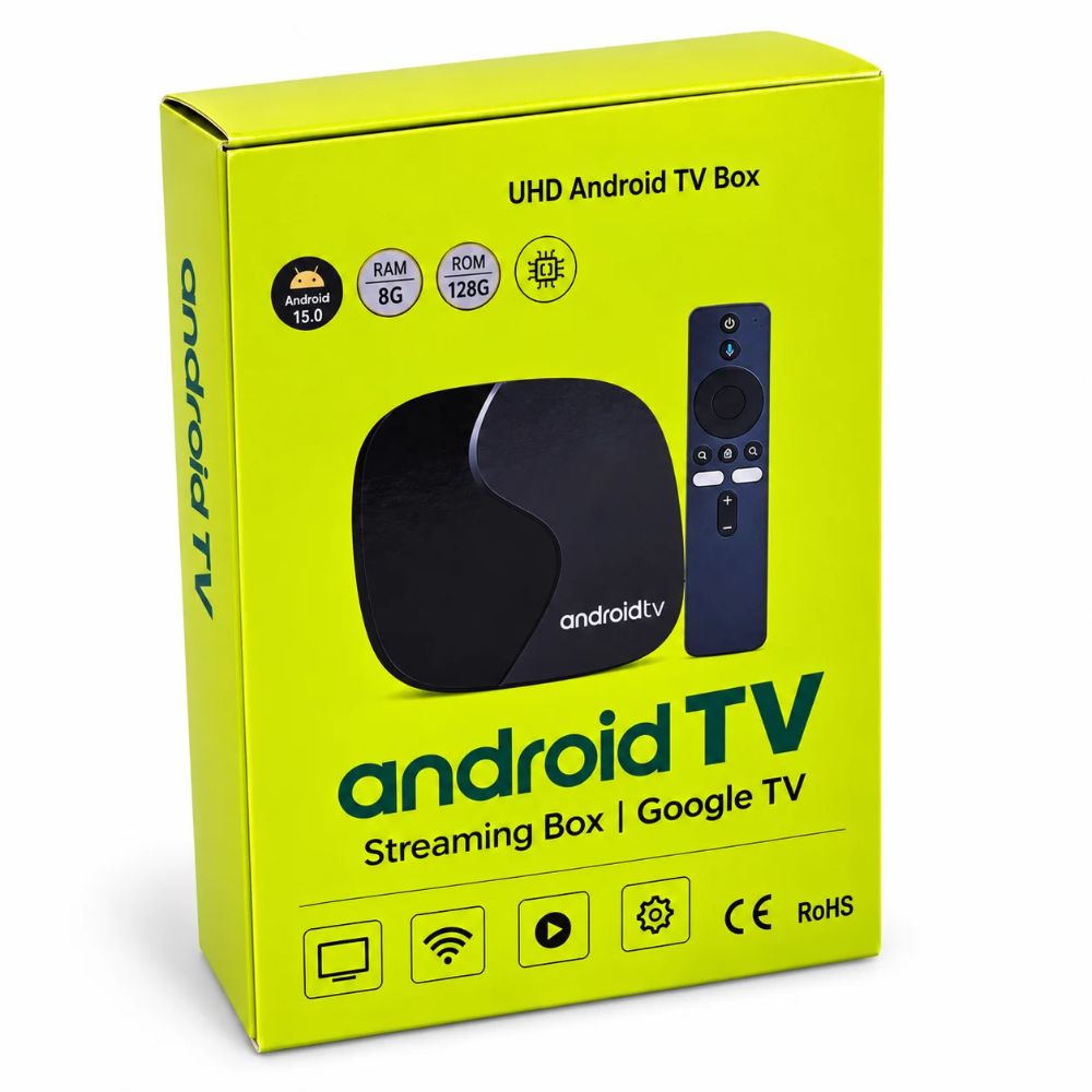 Android Smart TV Box WiFi UHD Tv Box Mini 8K QuadCore Full HD Ram 8GB + 64GB Rom