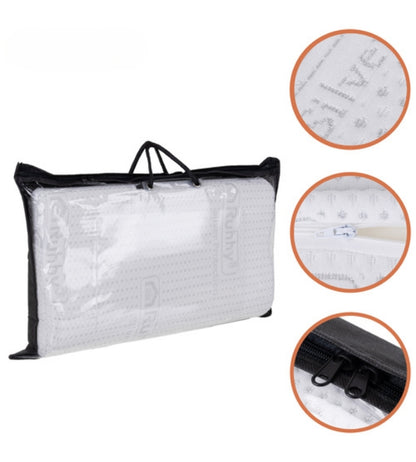 Cuscino Saponetta Memory Foam Rivestimento Anallergico Ortopedico 49 x 30 H9 cm