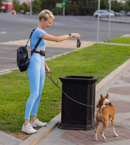 Sacchetti Igienici 1000 Pezzi + Contenitore Escrementi Bisogni Cani Gatti Neri