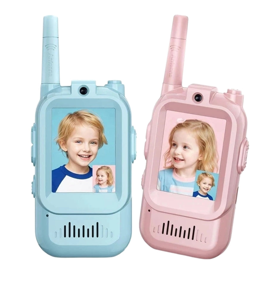 Video Walkie Talkie Ricaricabili Bambini Videochiamata Foto Effetti Vocali