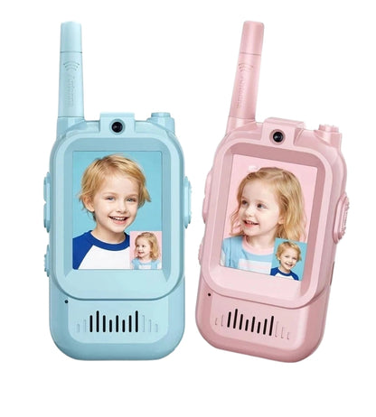 Video Walkie Talkie Ricaricabili Bambini Videochiamata Foto Effetti Vocali