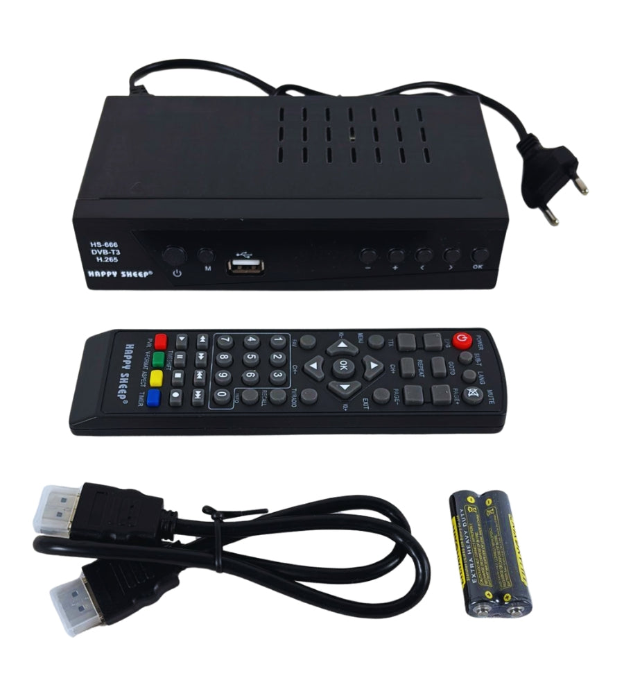 Digitale Terrestre Decoder DVB-T3 H.265 HEVC Main 10 Full HD HDMI USB Display