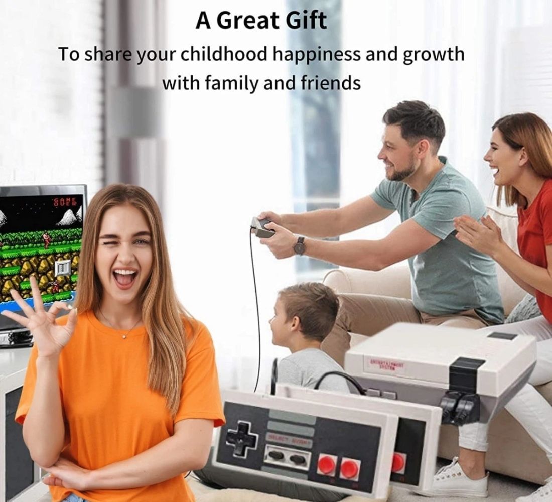 Mini Console Game Box con 620 Giochi Integrati 2 Cotroller Videogioco Arcade