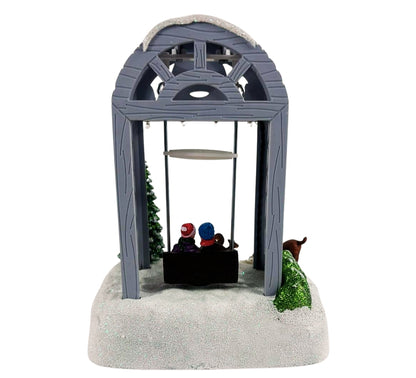 Altalena Giostrina per Paesaggio Natalizio Luci LED Decorazioni Natale