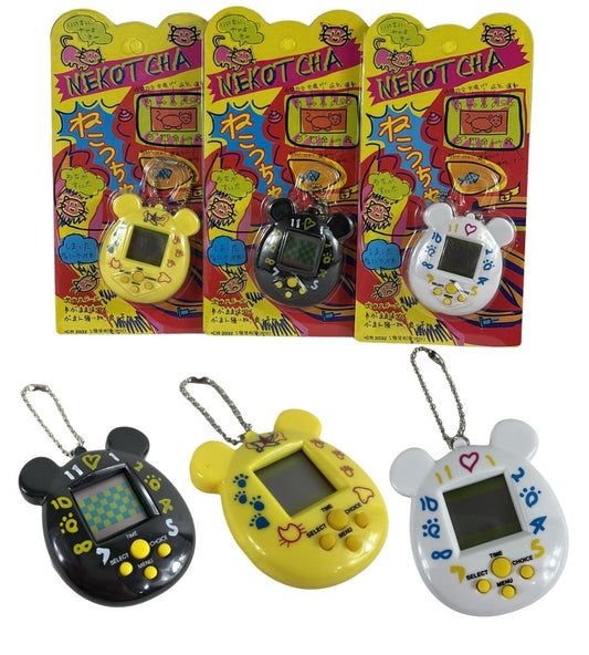 Tris Nekotcha Tamagotchi Virtual Pet Vintage Originale JAPAN Sigillato 3 pz