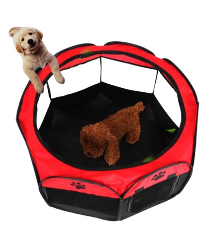 Recinto per Cani Pieghevole Portatile per Cuccioli 74x74x43cm Gabbia per Animali