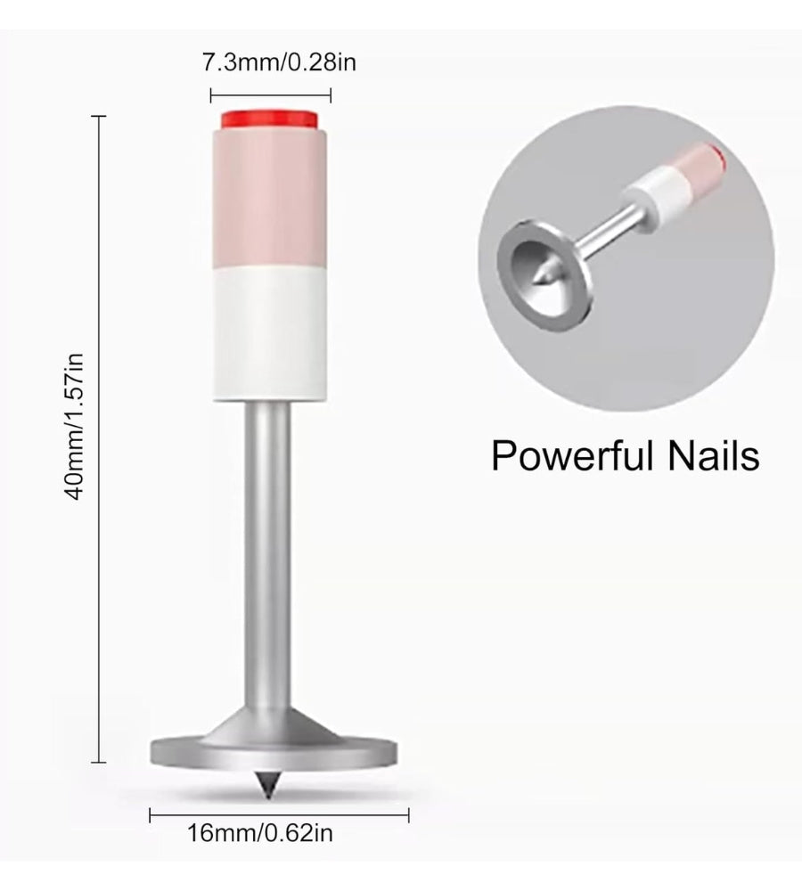 200 Chiodi Per Pistola Sparachiodi Rivetti Acciaio da 7,3 mm Cemento Ferro