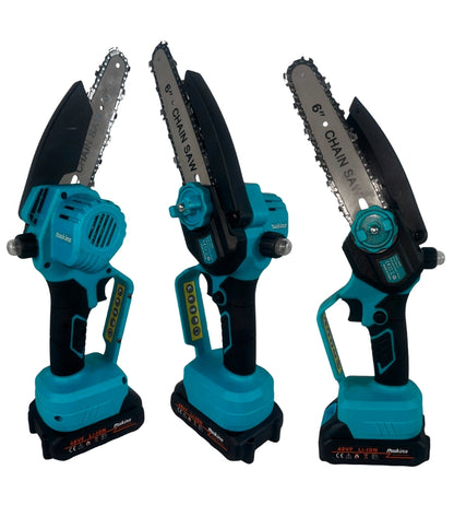 Forbice da Potatura + Motosega 6" Olio Doppia Batteria 48V Cesoia Elettrica