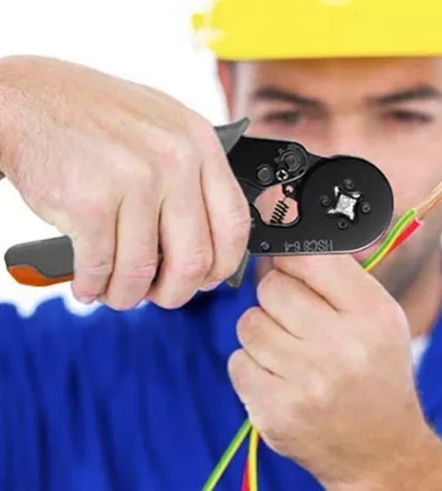 Pinza Crimpatrice Capicorda Professionale Kit Elettricista Cavi 0,25/10mm 500 PZ