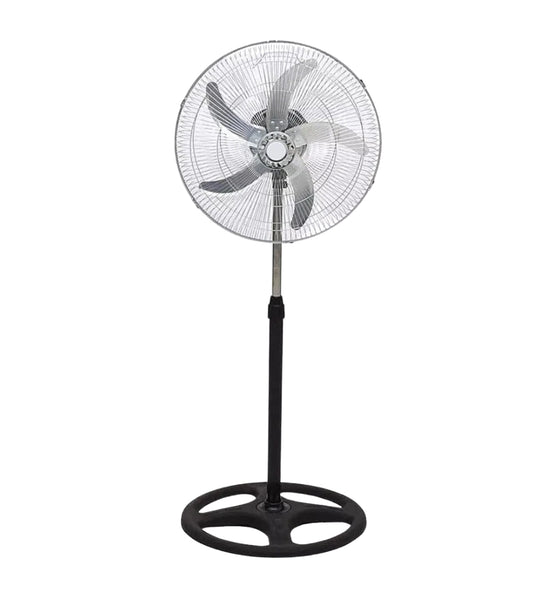 Ventilatore a Piantana Acciaio 75W 3 Velocità Altezza Regolabile Base Anticaduta