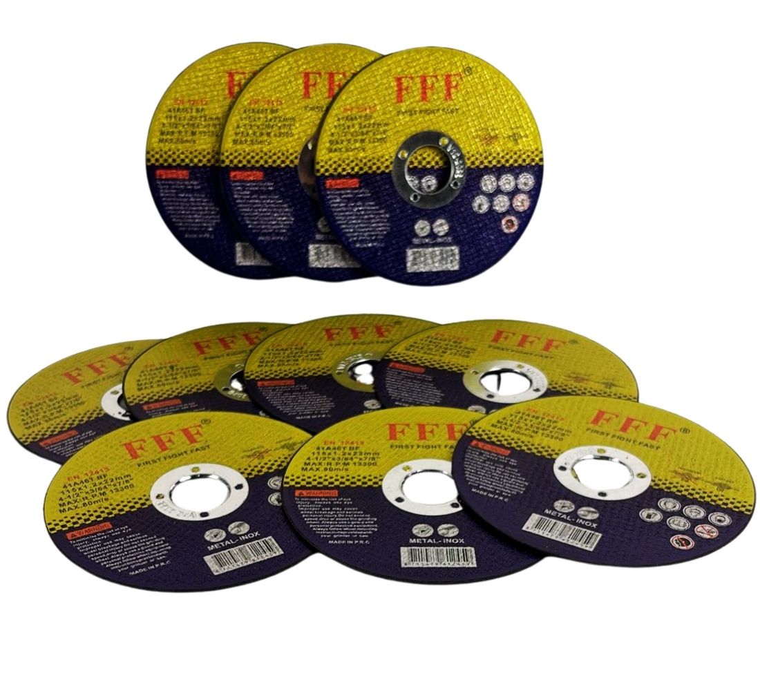 50 Pz Disco Abrasivo da Taglio Ferro Diametro 115 x 1.2 mm Sottile Smerigliatrice