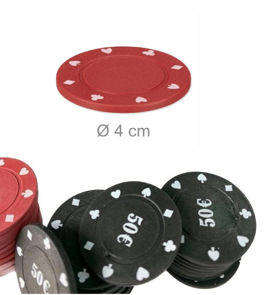 Fiches da Poker Numerate 200 Gettoni Box da Gioco Texas Holdem Black Jack