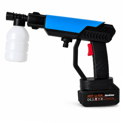 Idropulitrice Portatile Batteria 48V 180W 2 Batterie 6 Getti Lavaggio Auto
