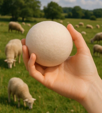 Palle di Lana per Asciugatrice 6 Palline Ammorbidente Naturale Bucato Morbido