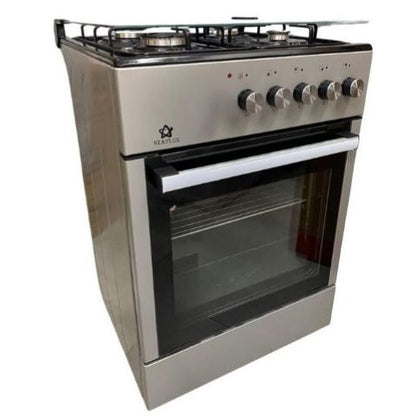 Cucina a Gas Forno Gas 4 Fuochi 60 X 60 cm Copertura in Vetro LF66GE