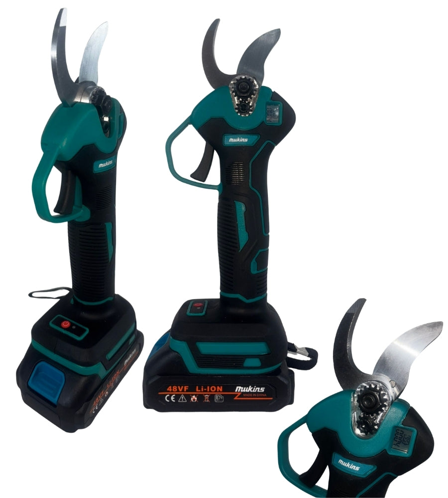 Forbice da Potatura + Motosega 6" Olio Doppia Batteria 48V Cesoia Elettrica